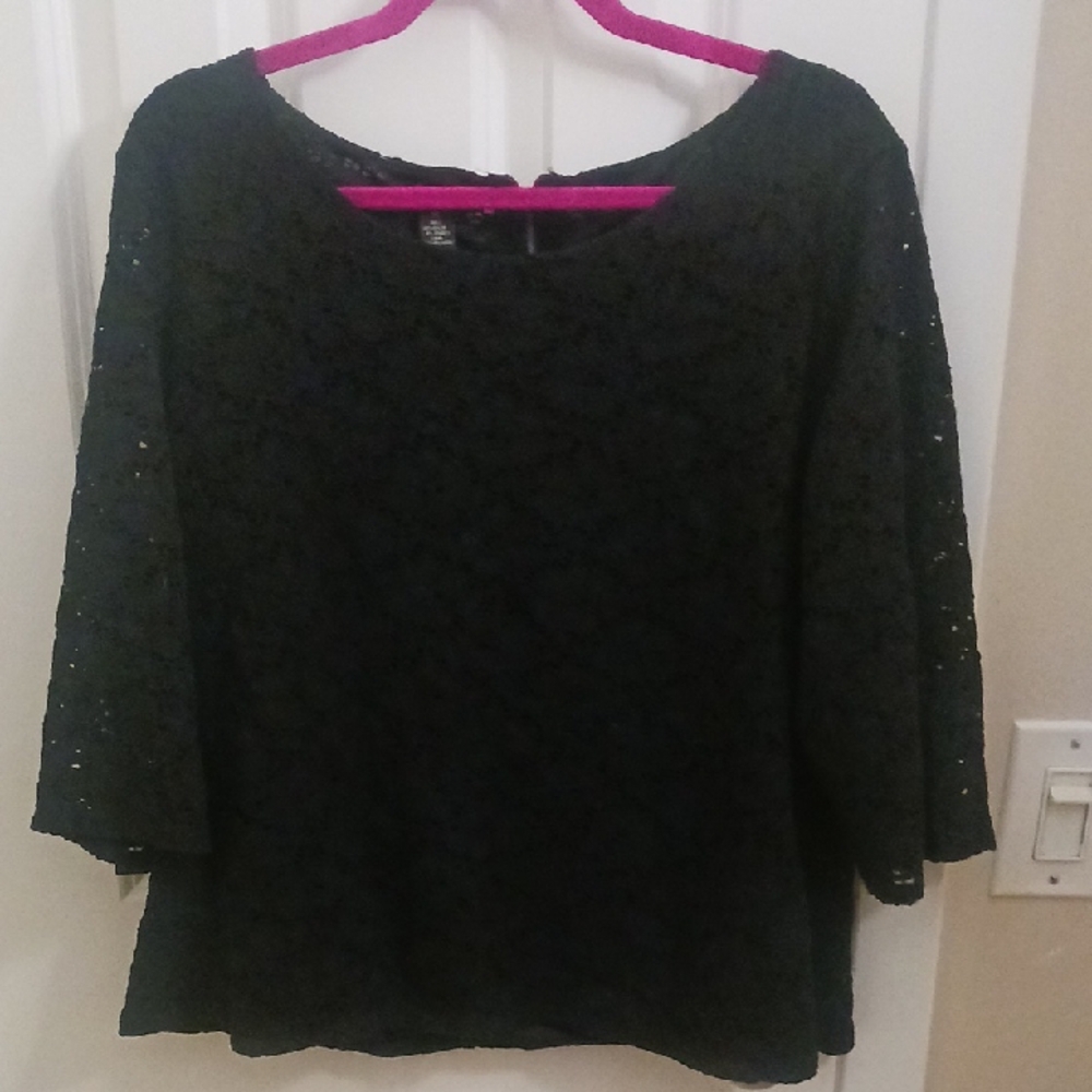 Alfani Black Lace Women's Blouse
